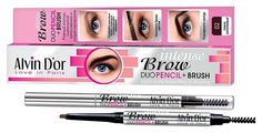 Карандаш для бровей Alvin Dor Intense Brow, Dark Brown