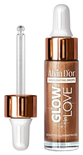 Жидкий хайлайтер Alvin Dor Glow In Love, 15 мл, Бронзовый