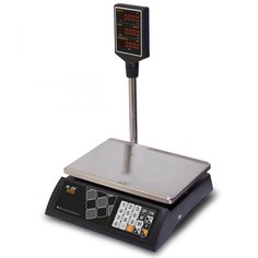 Весы торговые настольные M-ER 327 ACP-32.5 "Ceed" LED Черные Mertech