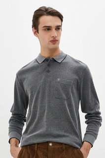 Лонгслив-поло мужской blue 7 367518 BLUE SEVEN серый 2XL
