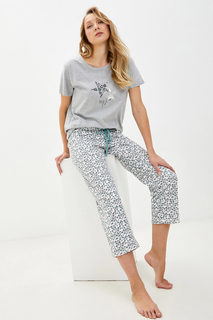 Пижама женская BLUE SEVEN blue 7 269002 серая XXL