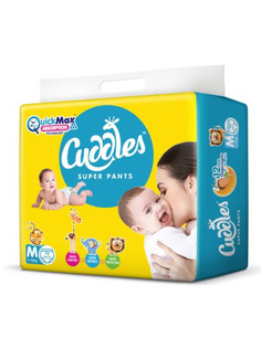 Подгузники-трусики детские CUDDLES, размер M 7-12 кг, 74 штуки в упаковке CDP-M74