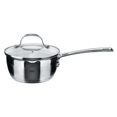 Ковш Hitt Sonate 1,3л 16х8см со стеклянной крышкой