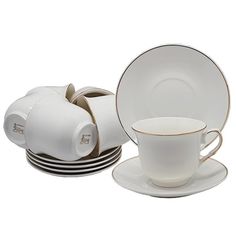 Чайный сервиз Lenardi 200мл на 6 персон в подарочной упаковке 105-242