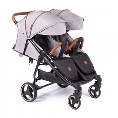 Коляска прогулочная для двойни Coletto Enzo Twin 2020 (grey)