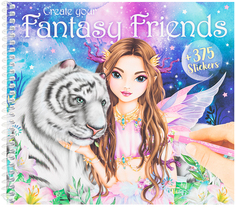 Альбом для раскрашивания с наклейками Depesche Fantasy Model Create Fantasy Friend 0411164