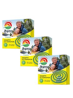 Комплект Спирали от комаров Insecto Дэта + подставка 10 шт. х 3 уп.