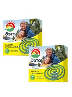 Комплект Спирали от комаров Insecto Дэта + подставка 10 шт. х 2 уп.