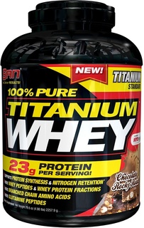 Протеин SAN 100% Pure Titanium Whey, 2270 г, chocolate rocky road