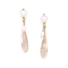 Серьги из бижутерного сплава с ракушкой/жемчугом Nature Bijoux NB21.1-12-75403