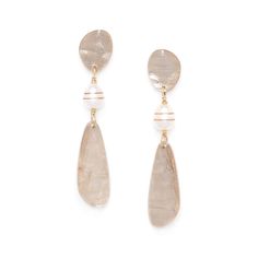 Серьги из бижутерного сплава с ракушкой/жемчугом Nature Bijoux NB21.1-12-75400