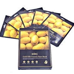 Тканевая маска для лица Gold Silk Cocoon, 5 шт. Kims