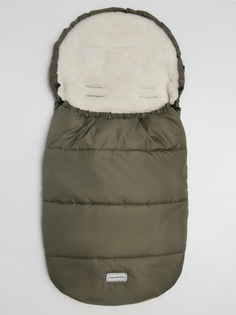 Конверт зимний меховой Amarobaby Snowy Travel Хаки, 105 см
