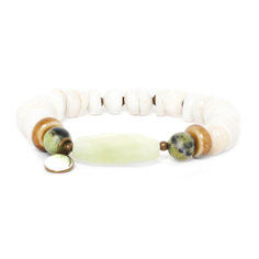 Браслет из бижутерного сплава с жадеитом р.18,5 Nature Bijoux NB20.2-13-33022