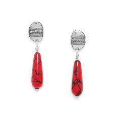 Серьги из бижутерного сплава с термитником/смолой Nature Bijoux NB21.1-12-75446
