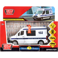 Машинка игрушечная Технопарк метал. инерц. Mercedes-Benz Sprinter,Полиция,14 см
