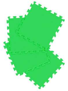 Детский игровой развивающий коврик-пазл Олиандр 50х50 см зеленый М3