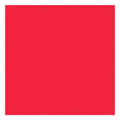 Детский игровой развивающий коврик-пазл Олиандр 1х1 м красный М10