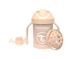 Поильник Twistshake Mini Cup Твистшейк 230 мл Pastel Beige пастельный бежевый 78271