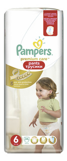 Подгузники-трусики Pampers Premium Care Pants 6 (15 кг+), 36 шт.