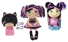 Кукла плюшевая 1Toy Девчушка-вывернушка Танюшка 2 в 1 23-38 см