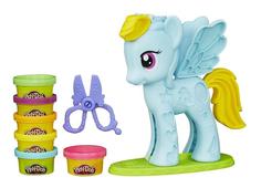 Набор для лепки из пластилина play-doh "стильный салон рэйнбоу дэш" b0011