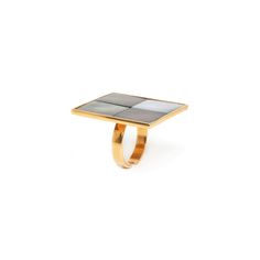 Кольцо из бижутерного сплава с перламутром Nature Bijoux NB21.1-19-24055