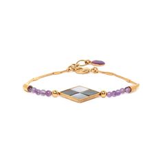 Браслет из бижутерного сплава с аметистом р.20 Nature Bijoux NB21.1-13-33420