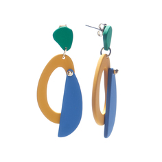 Серьги из бижутерного сплава с каучуком Moon Paris MoD-20.03-017