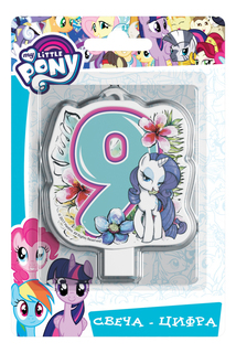 Свеча-цифра MY LITTLE PONY № 9 33027 Росмэн