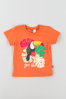 Футболка для девочки Bossa Nova, цв.оранжевый, р-р 68