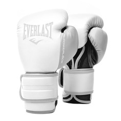 Перчатки тренировочные Everlast Powerlock PU 2 8oz белые