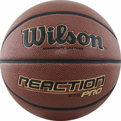 Мяч баск. WILSON Reaction PRO, WTB10139XB05, р.5, синт. PU, темно-коричневый