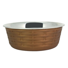 Миска для животных FOXIE Woven Fusion Bowl металлическая 400мл