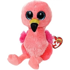 Мягкая игрушка Ty Inc Гильда фламинго розовый, 15 см