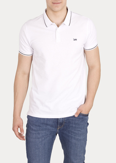 Футболка мужская Pique Polo Lee белая S