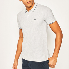 Футболка-поло мужская PIQUE POLO Lee серая 3XL