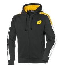 Толстовка мужская Lotto LOTTO ATHLETICA LG SWEAT FZ HD FL черная M