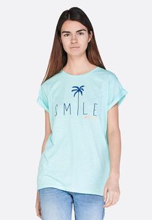 Футболка женская Lotto TEE SMILE W PL голубая XS