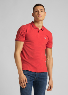 Футболка мужская PIQUE POLO WASHED Lee красная M