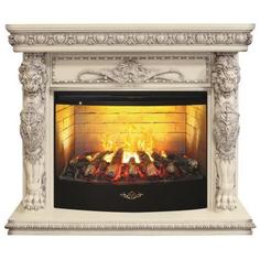 Электрокамин RealFlame Romano 33 WT, беленый дуб