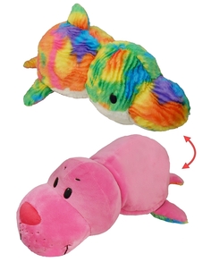 Мягкая игрушка 1 TOY Вывернушка Морской котик и Радужный Дельфин 40 см