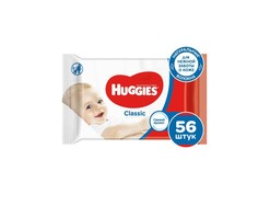 Влажные салфетки Huggies Классик 56 шт