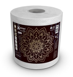 GLM-RI-01 Полотенце бумажные Mandala, 2-х сл, 1 рулон, 500 листов, 21,7*20,5см, World Cart