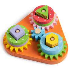 Развивающая игра ANDREU Toys Развивающая пирамидка - шестеренки Треугольник