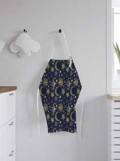 Фартук женский JoyArty для готовки "Месяц и звезды", универсальный размер