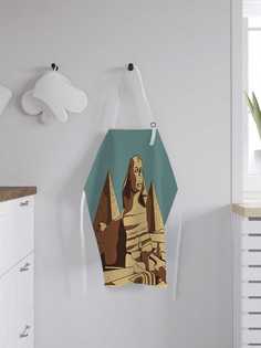 Фартук женский JoyArty для готовки "Пирамиды и сфинкс", универсальный размер