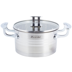 Кастрюля Kamille 1,5л с крышкой КМ-5853
