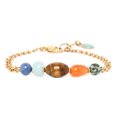 Браслет из бижутерного сплава с тигровым глазом р.20 Nature Bijoux NB20.2-13-33043