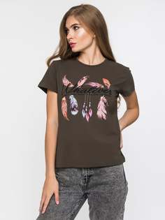 Футболка женская DAIROS GD69300632 зеленая XL